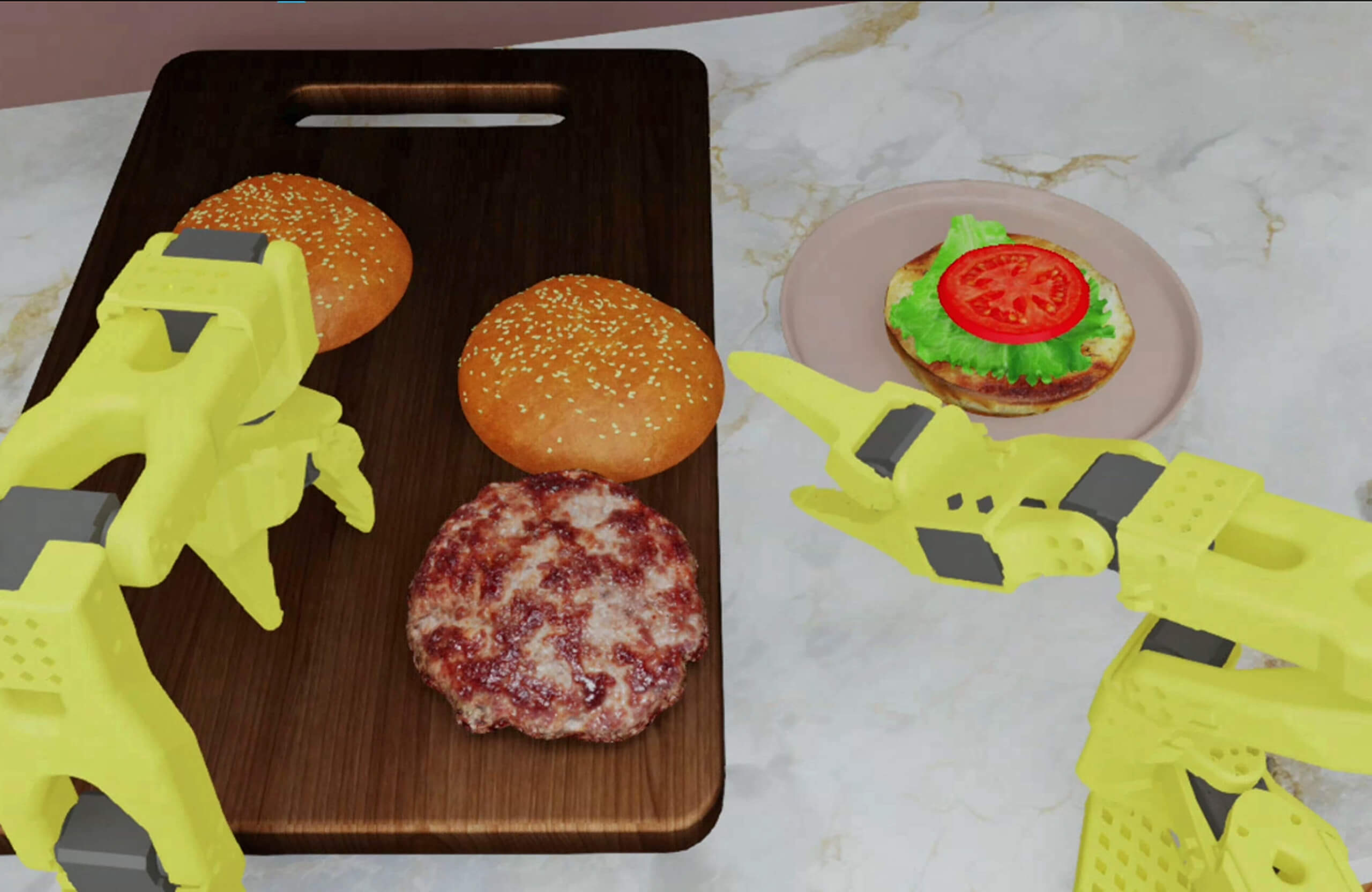 Burger Assembly Simulation